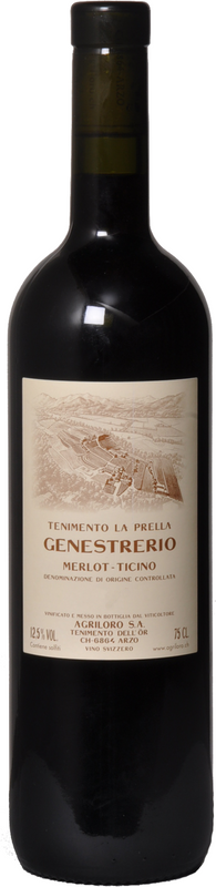 Flasche Ticino Merlot DOC Genestrerio Tenimento la Prella von Tenimento dell'Ör / Agriloro / Meinrad Perler