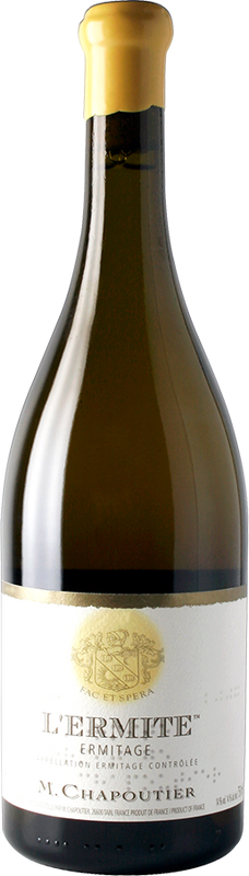 Bottiglia di L'Ermite Hermitage blanc AOC di M. Chapoutier