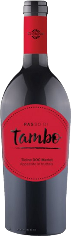 Bottle of Passo di Tambo Merlot Ticino DOC from Tamborini