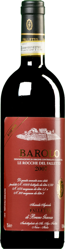 Bottle of Barolo DOCG Riserva Le Rocche del Faletto from Bruno Giacosa