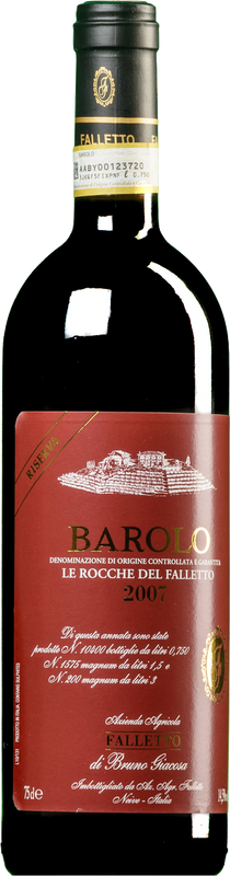 Bouteille de Barolo DOCG Riserva Le Rocche del Faletto de Bruno Giacosa