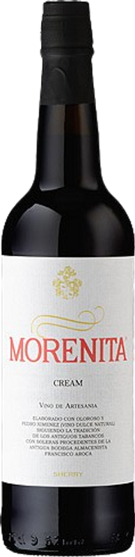 Bottle of Morenita Cream Sherry from Bodegas Emilio Hidalgo