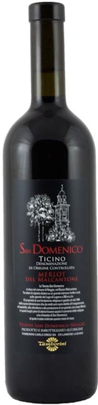 Flasche Tenuta San Domenico Merlot del Ticino del Malcantone DOC von Tamborini