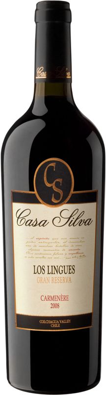 Bottle of Carmenere Los Lingues from Casa Silva