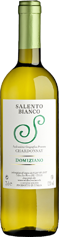 Bottle of Salento Bianco Chardonnay IGP from Domiziano San Marco
