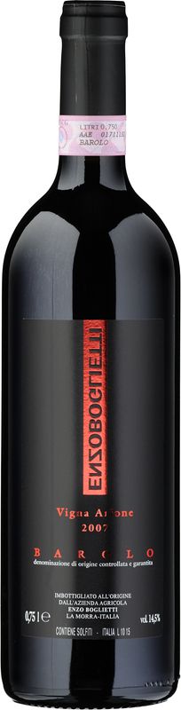 Bottle of Barolo Arione DOCG from Boglietti Enzo