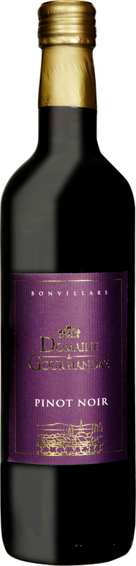 Bottle of Pinot Noir Bonvillars AOC from Domaine de Gourmandaz