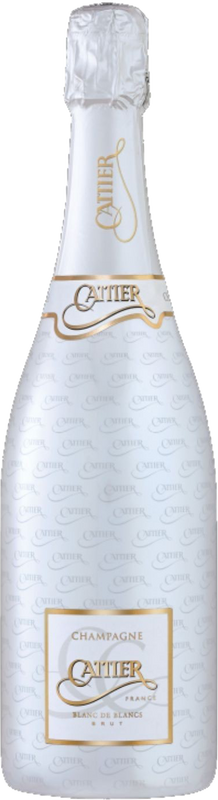 Flasche Cattier Champagne Brut Blanc de Blancs Signature von Cattier