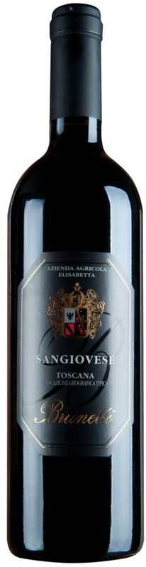 Flasche Sangiovese Rosso Toscana IGT von Azienda Agricola Brunetti