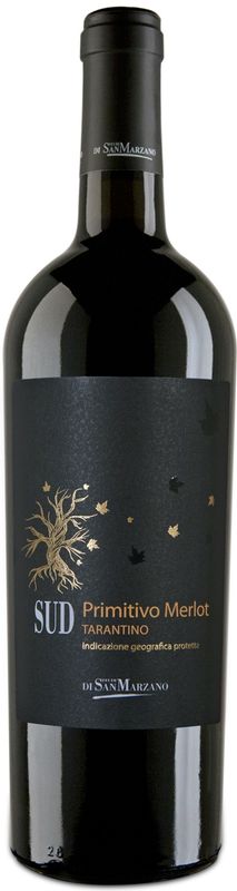 Flasche SUD Primitivo Merlot Salento IGP von Cantine San Marzano