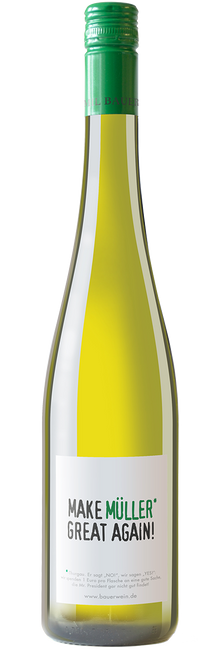 Image of Emil Bauer & Söhne Müller-Thurgau «Make Müller Great Again» - 75cl - Rheintal, Deutschland bei Flaschenpost.ch