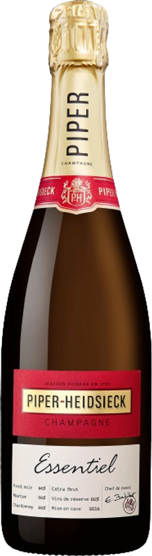 Bottiglia di Champagne Piper-Heidsieck Essentiel Extra Brut di Piper-Heidsieck