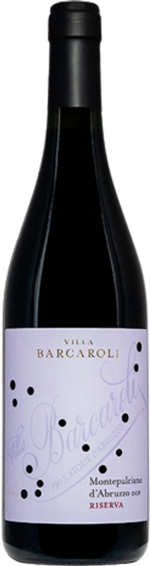 Bottle of Montepulciano d’Abruzzo Riserva DOP from Villa Barcaroli