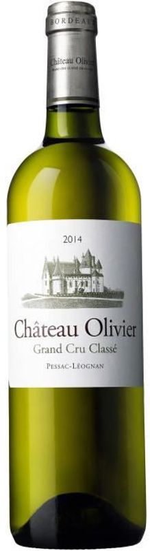 Bottiglia di Château Olivier blanc sec-Pessac-Léognan Grand Cru Classé-Bordeaux AOC di Château Olivier