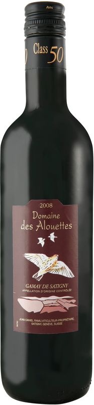 Flasche Domaine des Alouettes Gamay de Satigny AOC von Jean-Daniel Ramu