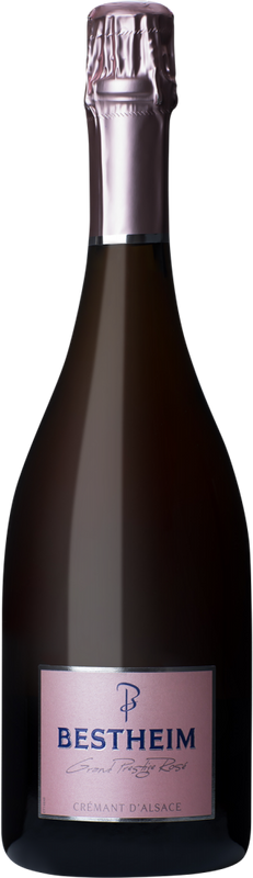 Bottiglia di Crémant d'AlsACe AC brut Grand Prestige rosé di Bestheim