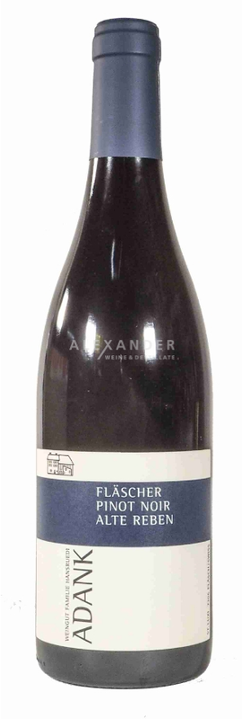 Flasche Flascher Pinot Noir Alte Reben von Hansruedi Adank