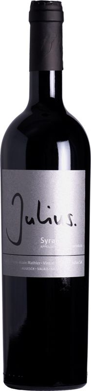 Bottle of Syrah du Valais AOC Barrique from Vins&Vignobles Julius SA