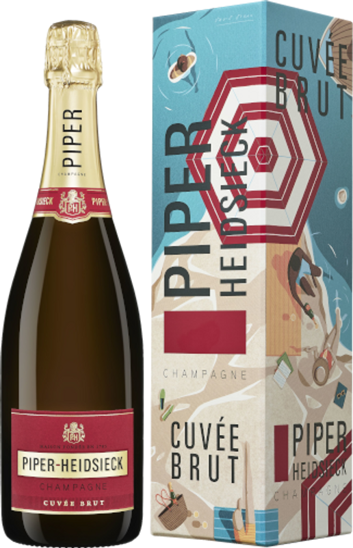 Bottiglia di Champagne Piper-Heidsieck Cuvée Brut Summer Edition by David Doran di Piper-Heidsieck