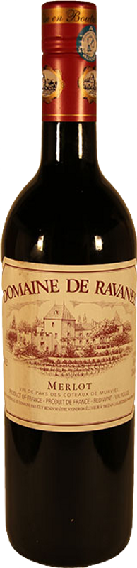 Bottle of Merlot VDP from Domaine de Ravanès