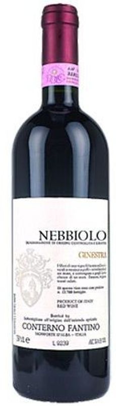 Bottiglia di Nebbiolo Langhe DOC Ginestrino di Conterno Fantino