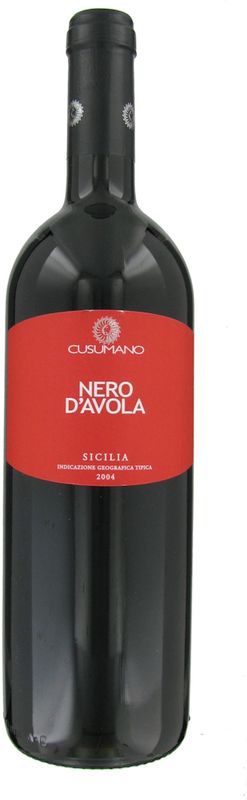 Bottle of Nero d'Avola Sicilia IGT from Cusumano