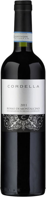 Flasche Rosso di Montalcino DOC von Cordella