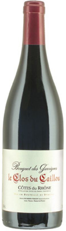 Bottiglia di Cotes du Rhone rouge AOC Bouquet des Garrigues di Le Clos du Caillou