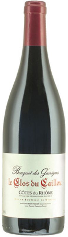 Flasche Cotes du Rhone rouge AOC Bouquet des Garrigues von Le Clos du Caillou