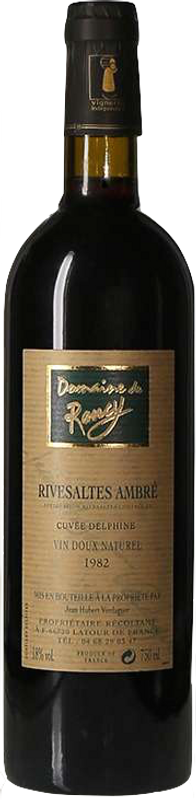 Bottiglia di Rivesaltes Ambré Vin Doux Naturel di Domaine de Rancy
