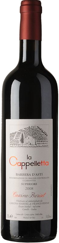 Bottiglia di Barbera d'Asti La Cappelletta di Franco Penna, Cascina Barisél