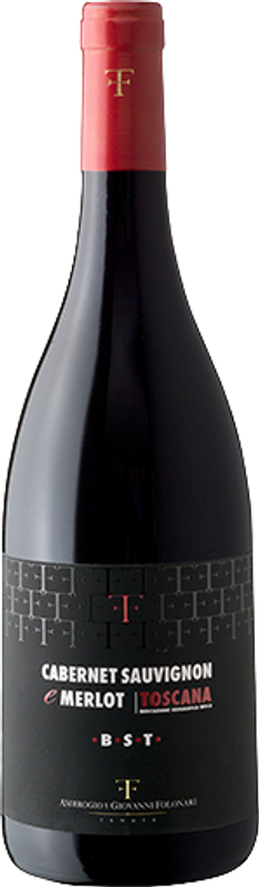 Bottle of B.S.T. Cabernet Sauvignon Merlot Toscana IGT from Folonari