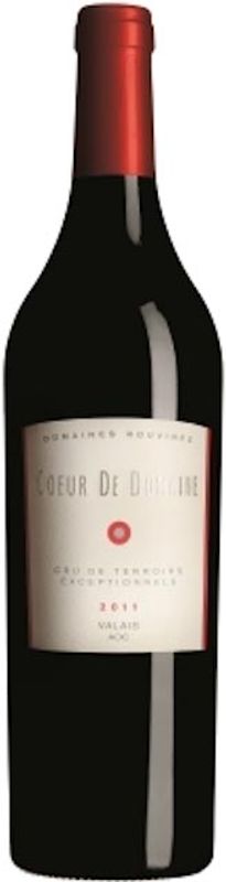 Bottiglia di Coeur de Domaine rouge AOC Valais di Rouvinez Vins