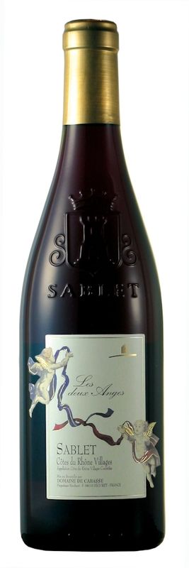 Bottle of Sablet rouge Les deux Anges from Domaine de Cabasse