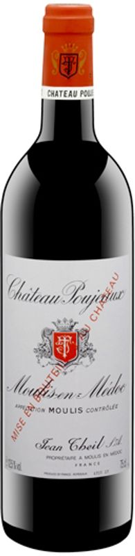 Bottiglia di Chateau Poujeaux Cru Grand Bourgeois Excetionelle Moulis AOC di Château Poujeaux