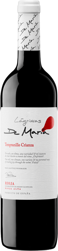 Bottle of Lágrimas de María Tempranillo Crianza Rioja Alta DOCa from ZINIO Bodegas