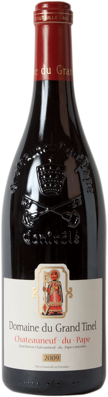 Bottiglia di Chateauneuf-du-Pape AC di Domaine du Grand Tinel