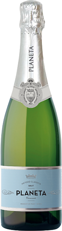 Flasche Carricante Metodo Classico Vino Spumante brut Sicilia IGT von Azienda Agricola Planeta