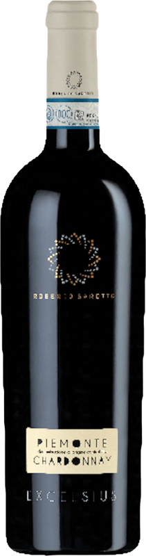 Flasche Chardonnay Excelsius Piemonte DOC von Roberto Sarotto