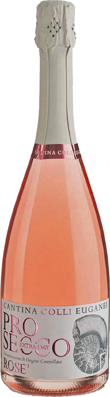 Flasche Prosecco Rosé extra dry DOC I Fossili von Viticoltori Riuniti de Colli Euganei
