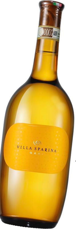 Bottiglia di Gavi di Gavi DOCG etichetta gialla di Azienda Agricola Villa Sparina