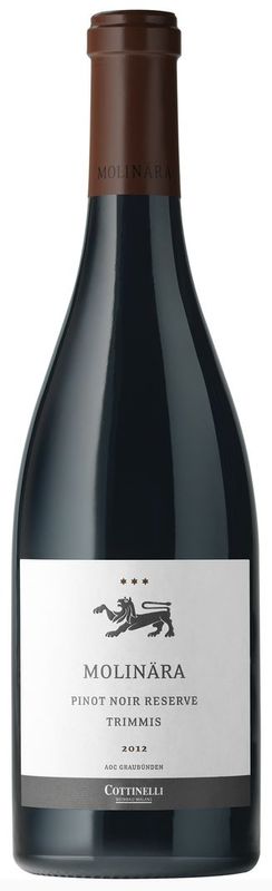 Bouteille de Molinara Pinot Noir Reserve Trimmis AOC de Cottinelli