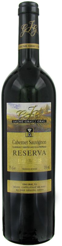 Flasche Cabernet Reserva DO Pla de Bages von Bodegas Cal Grau