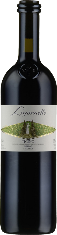 Flasche Ligornetto Merlot del Ticino DOC von Vinattieri