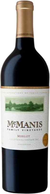 Bottle of Merlot California from McManis Family Vineyards
