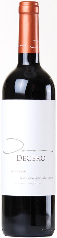 Bottiglia di Decero Syrah Mendoza di Bodegas Finca Decero