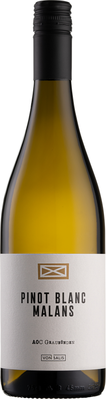 Bottiglia di Malanser Pinot Blanc AOC di Weinbau von Salis