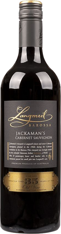 Bottle of Jackaman's Cabernet Sauvignon Langmeil Barossa Valley from Langmeil