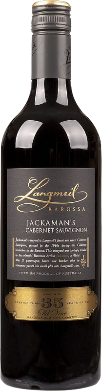 Bouteille de Jackaman's Cabernet Sauvignon Langmeil Barossa Valley de Langmeil