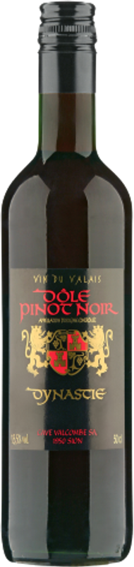 Bottiglia di Dynastie Dôle Pinot Noir AOC Valais di Joseph Gattlen
